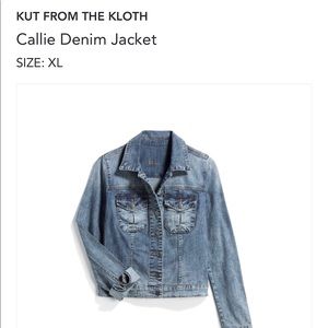 Kut from the Kloth Callie Denim Jacket -XL